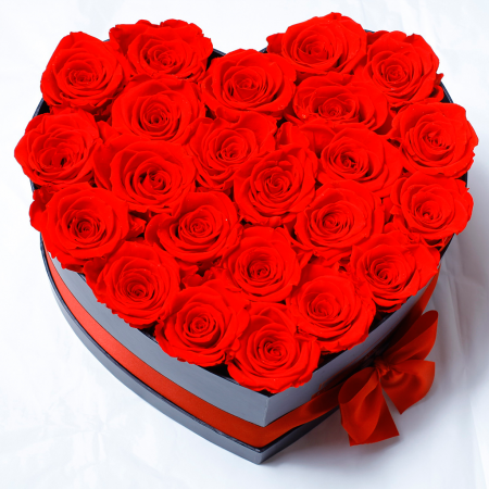 My heart 30 cuore di rose stabilizzate